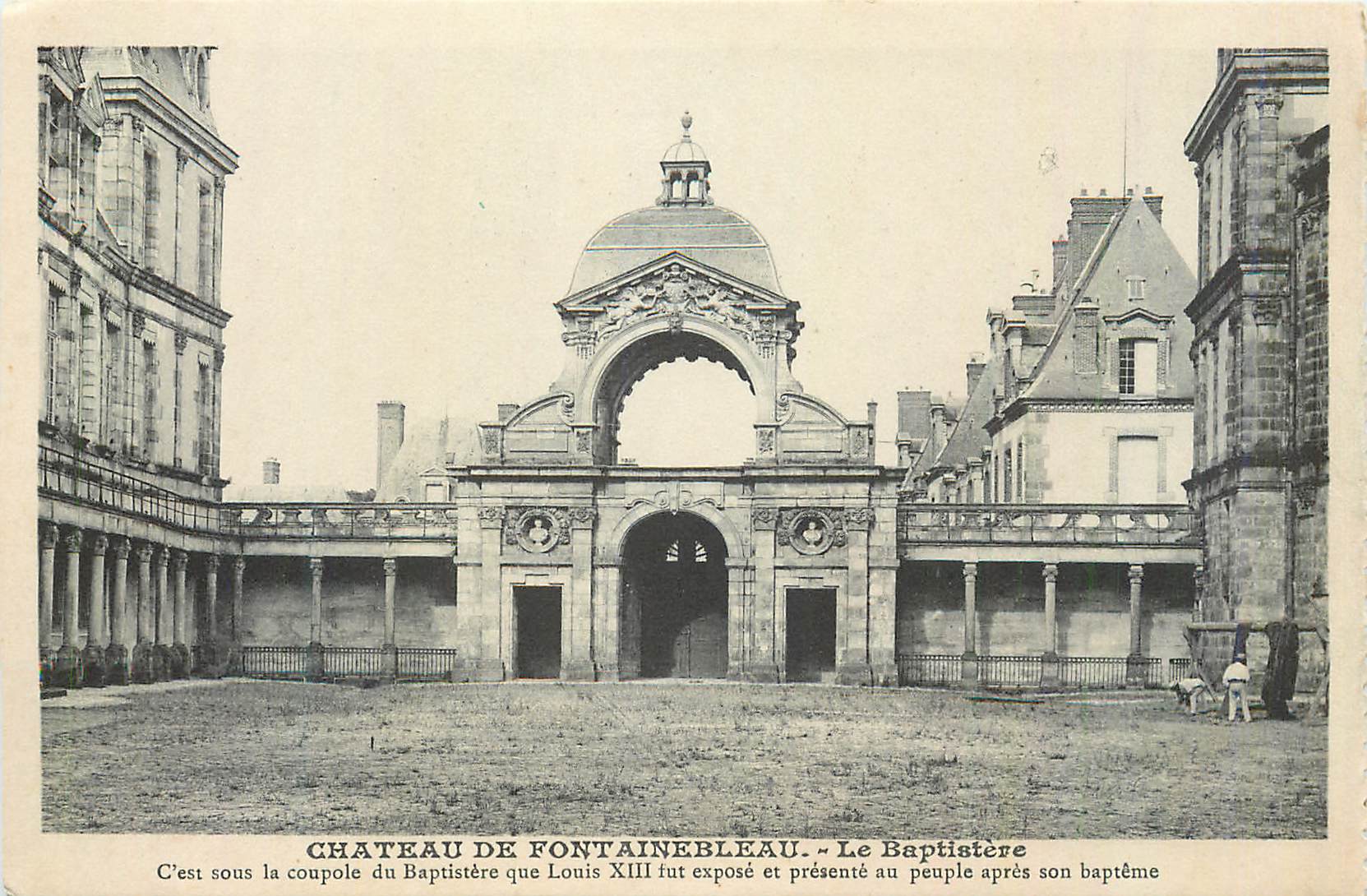 Château de Fontainebleau — Der Baptisterturm — Verleger unbekannt